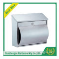 SMB-015SS Professional Manufacturer Of Garden Die Cast Aluminum Metal Mailbox With 2 Doors